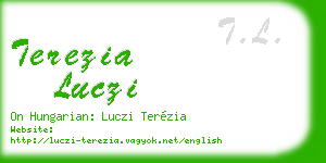 terezia luczi business card
