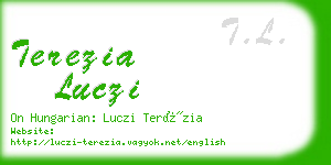 terezia luczi business card